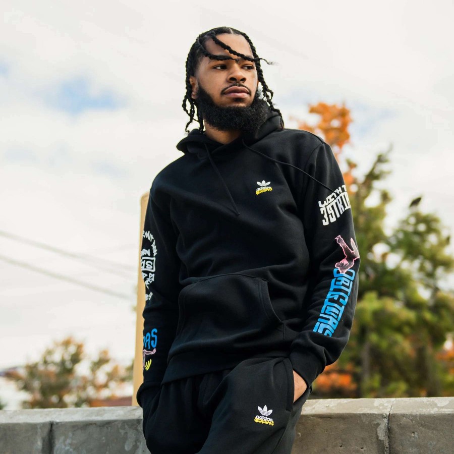 Men'S Hoodies * | Adidas Graphics Unite Hoodie Black