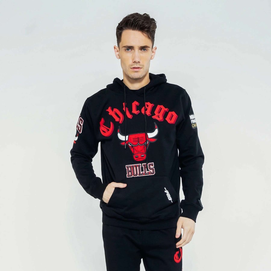 Men'S Hoodies * | Pro Standard Nba Chicago Bulls Luxury Athletic Collection Hoodie Black