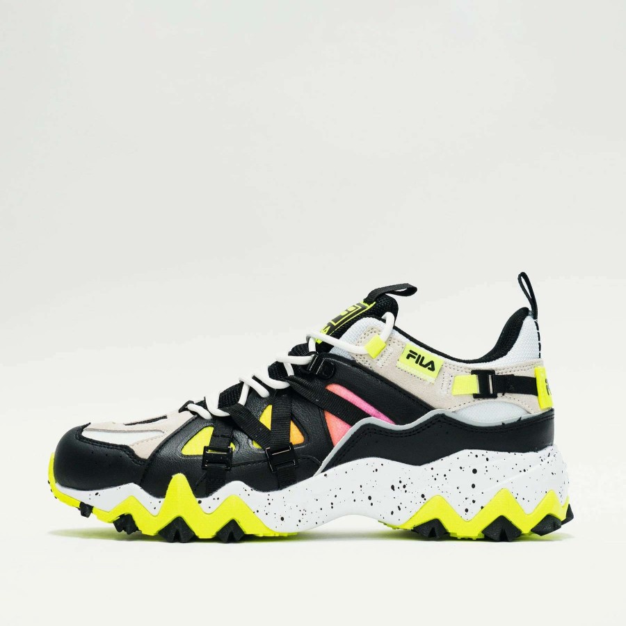 Men'S Sneakers * | Fila Excursion Black/White-Safety Yellow