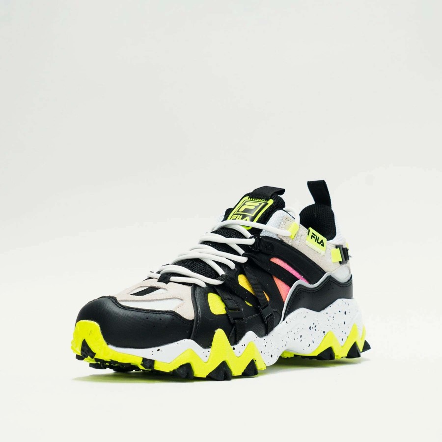 Men'S Sneakers * | Fila Excursion Black/White-Safety Yellow