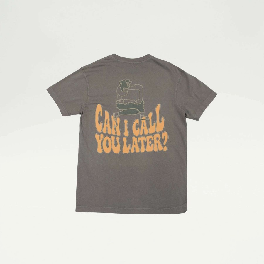 Men'S Tees * | Auto Reply Call You Later Tee Brown