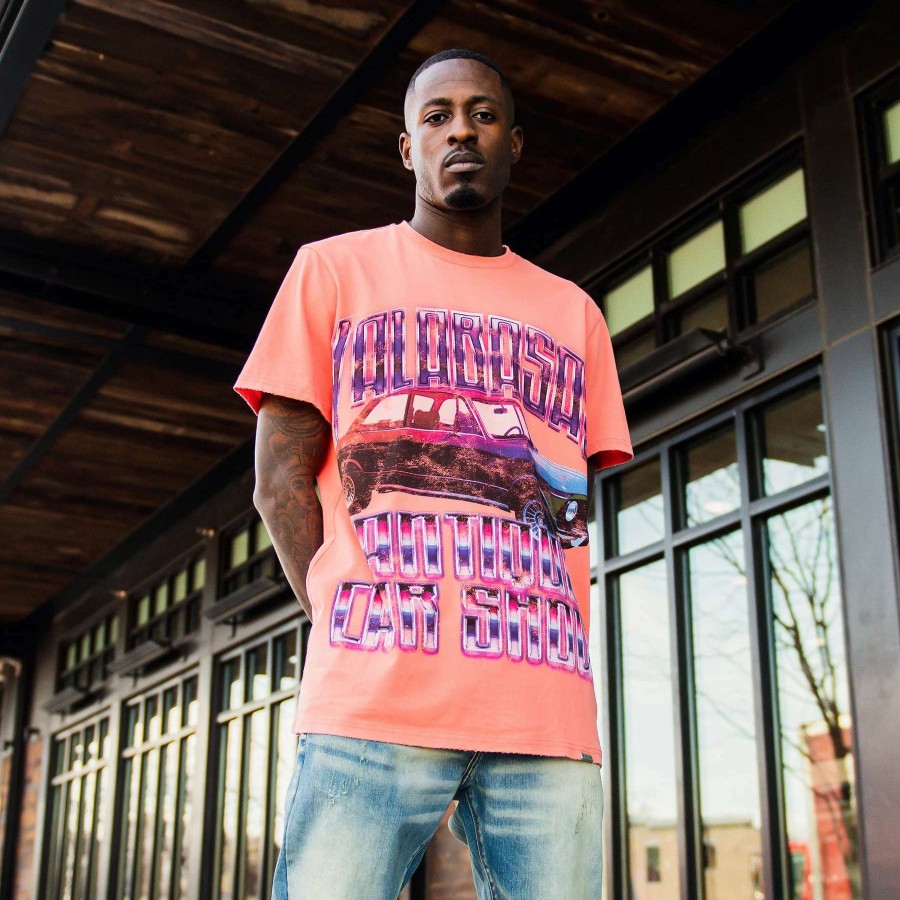 Men'S Tees * | Valabasas Antique Car Show Graphic Tee Pink