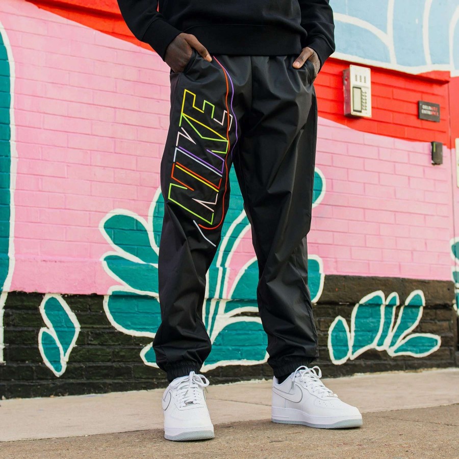 Men'S Bottoms * | Nike Club Woven Pants Black