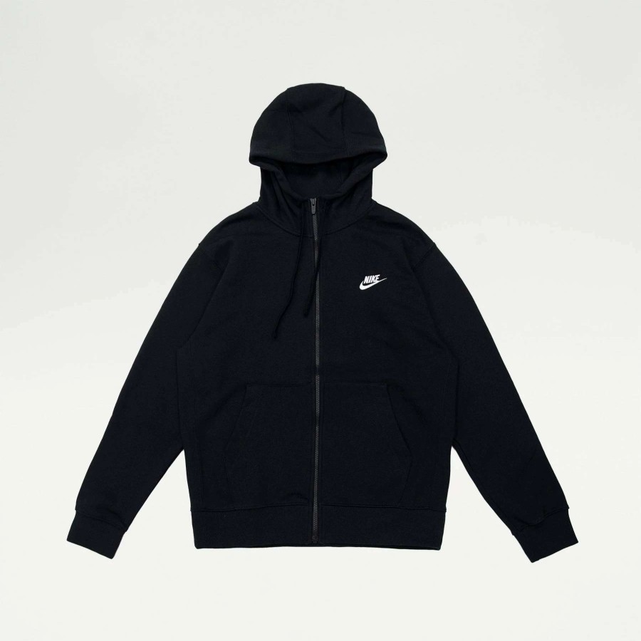 Men'S Hoodies * | Nike Sportswear Club Fleece Full-Zip Hoodie Black