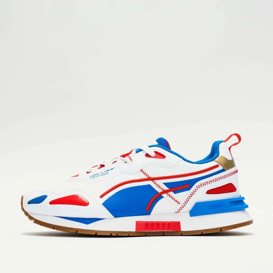 Men'S Sneakers * | Puma Mirage Tech Rwb White/Blue/High Risk Red