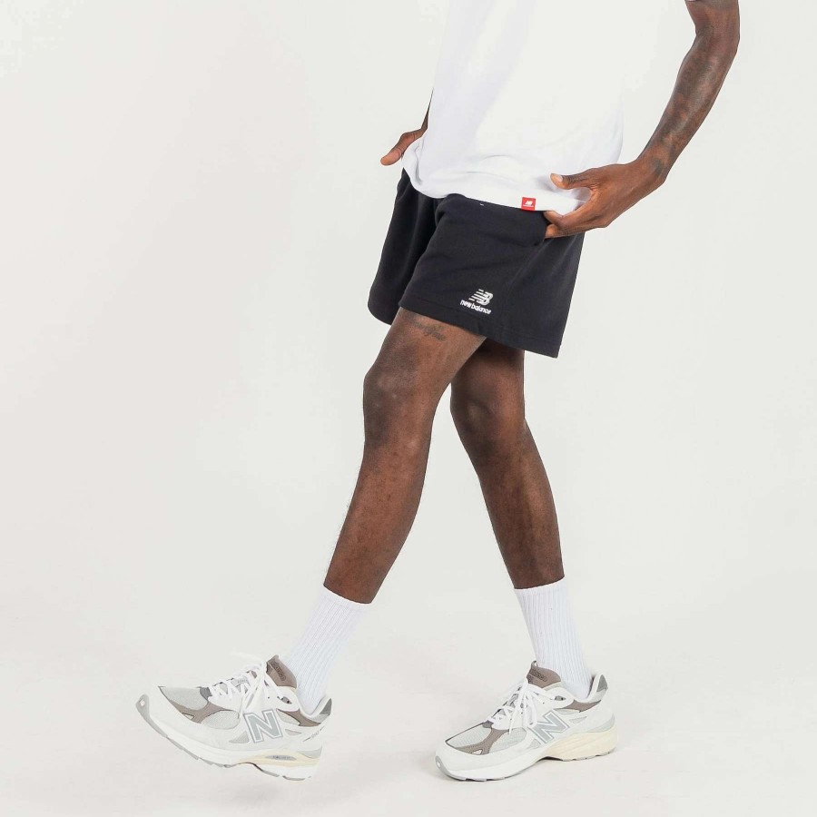 Men'S Shorts * | New Balance Uni-Ssentials French Terry Short Black