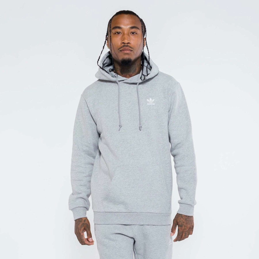 Men'S Hoodies * | Adidas Adicolor Essentials Trefoil Hoodie Grey