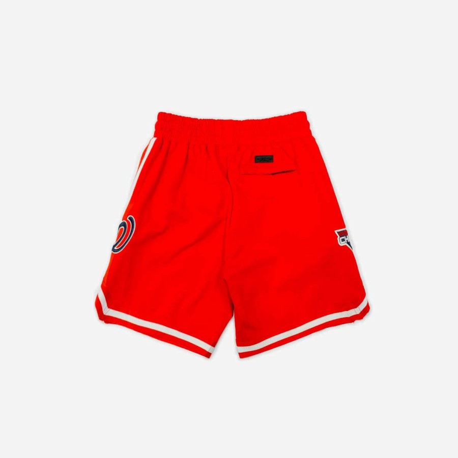 Men'S Shorts * | Pro Standard Mlb Washington Nationals Luxe Jersey Shorts Red