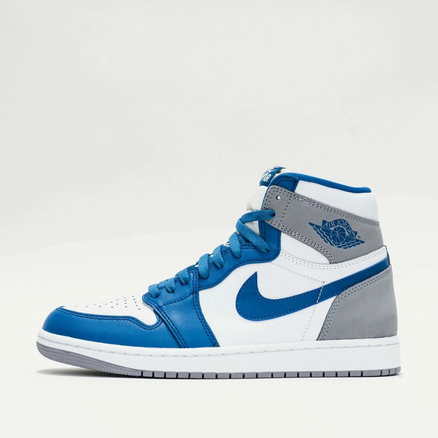 Men'S Sneakers * | Jordan Retro 1 "True Blue" True Blue/White/Cement Grey