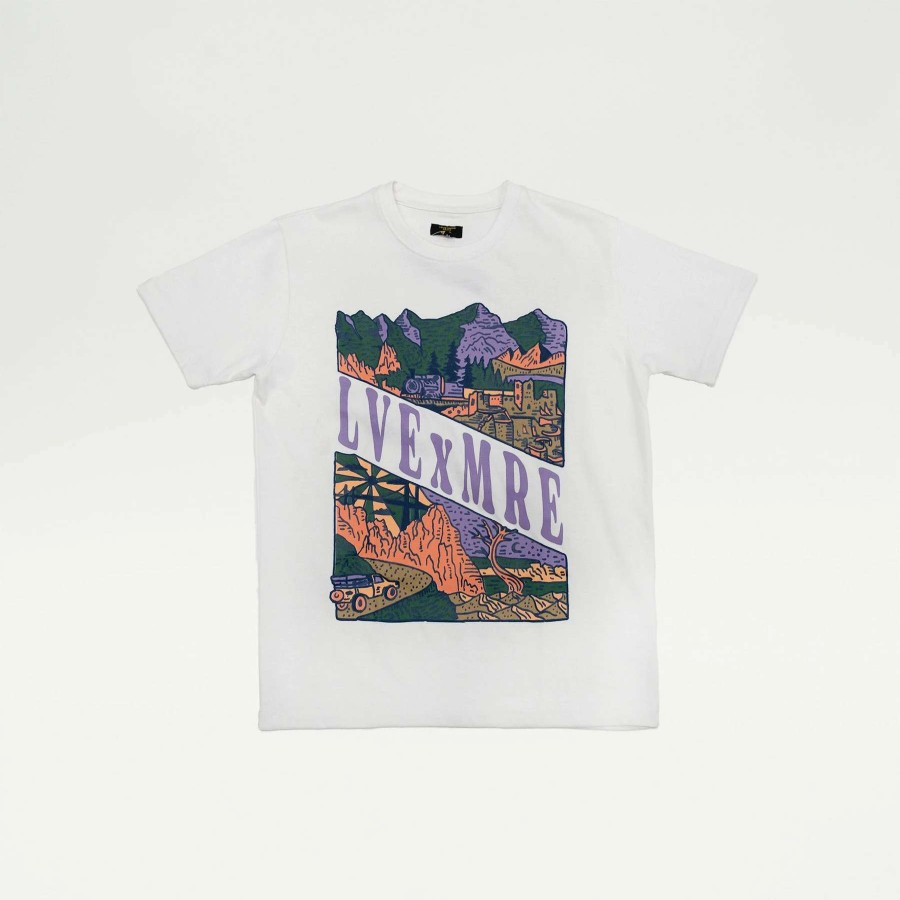 Men'S Tees * | Love More Mountain Tee White