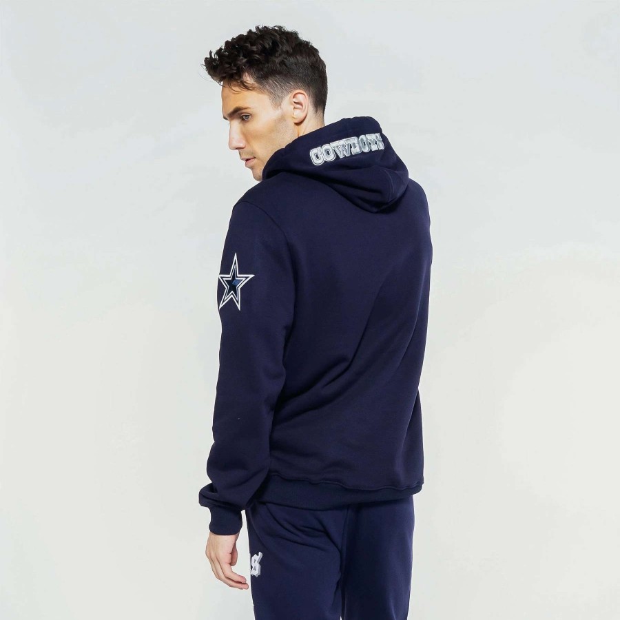 Men'S Hoodies * | Pro Standard Nfl Dallas Cowboys Luxury Athletic Collection Hoodie Navy