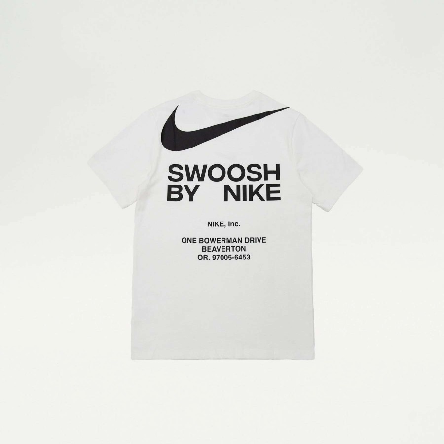 Men'S Tees * | Nike Big Swoosh Graphic Tee White