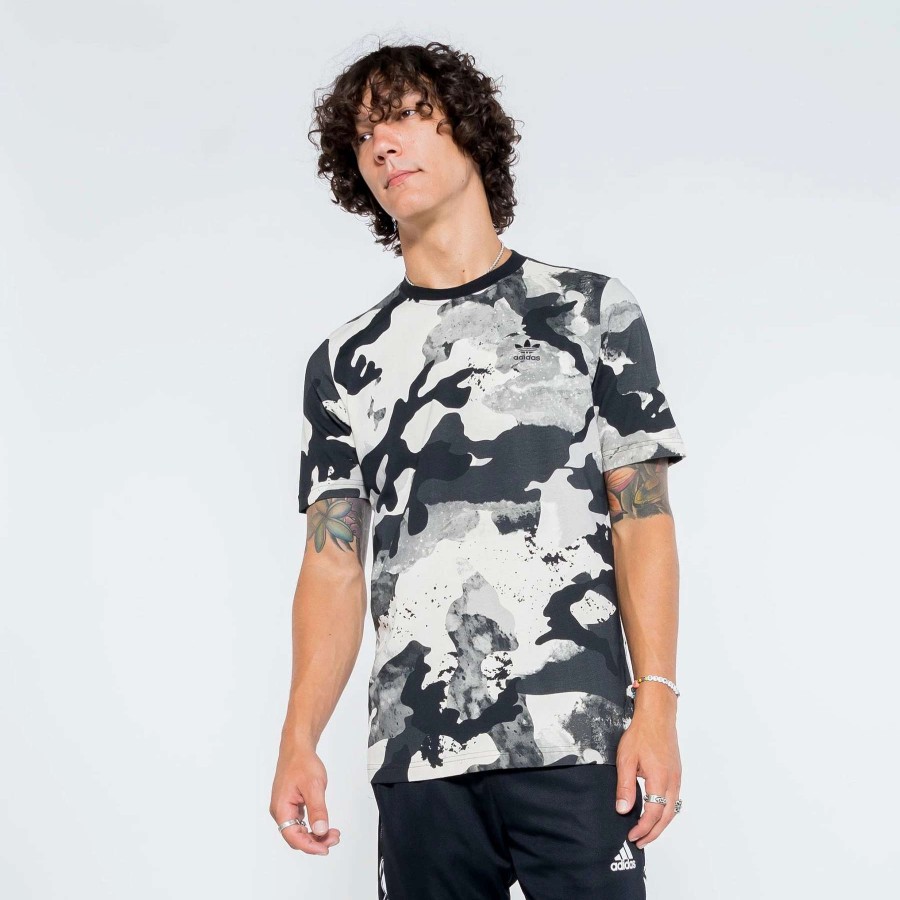 Men'S Tees * | Adidas Camo Series Allover Graphic Tee Chalk White