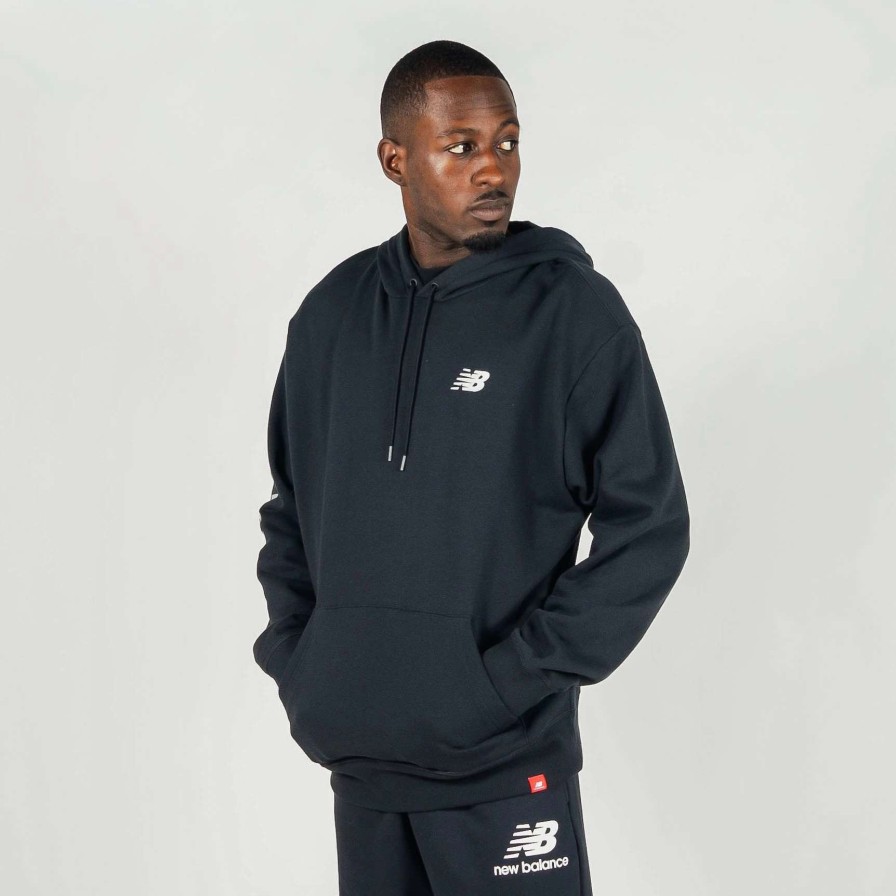 Men'S Hoodies * | New Balance Essentials Metallic Hoodie Black