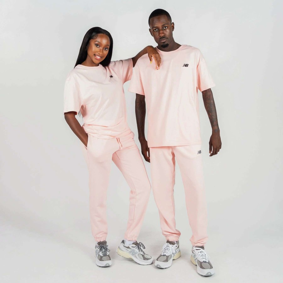 Men'S Tees * | New Balance Uni-Ssentials Cotton Tee Pink Haze