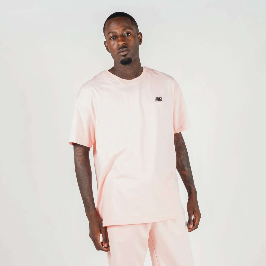 Men'S Tees * | New Balance Uni-Ssentials Cotton Tee Pink Haze