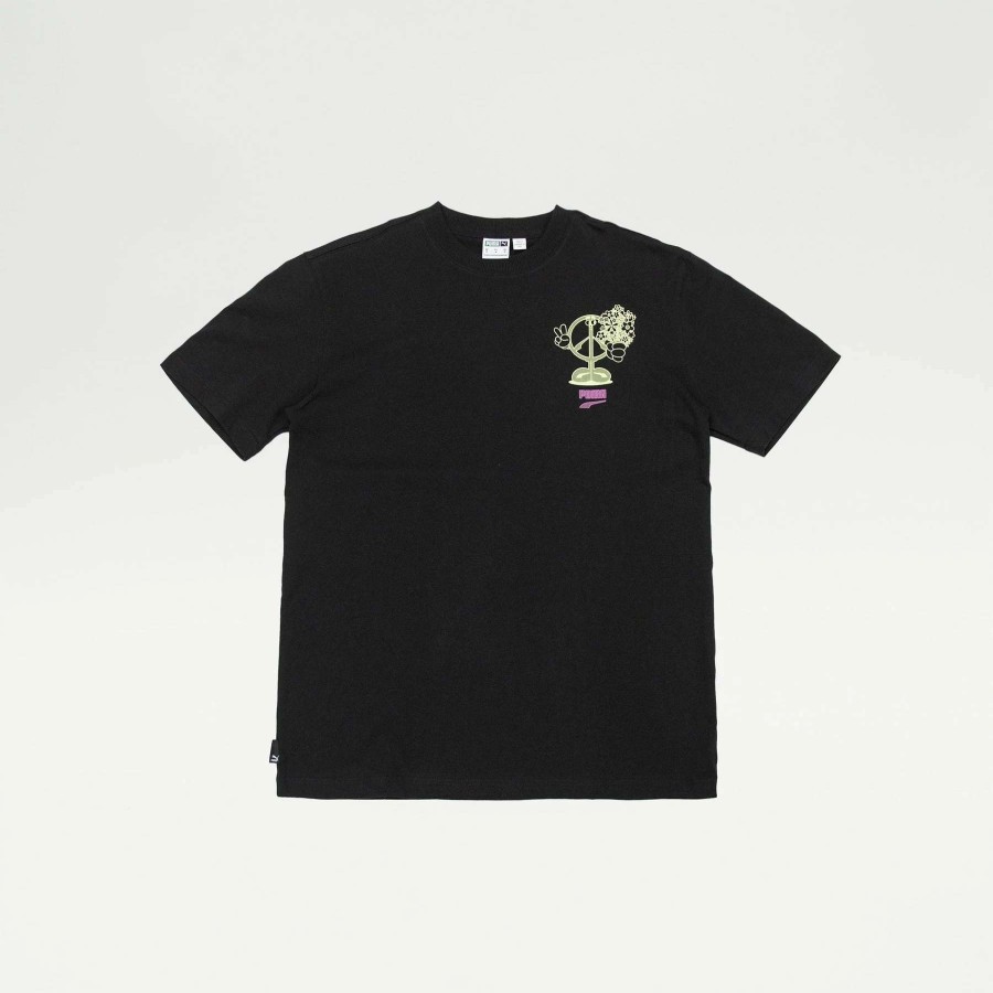 Men'S Tees * | Puma Downtown Graphic Tee Puma Black