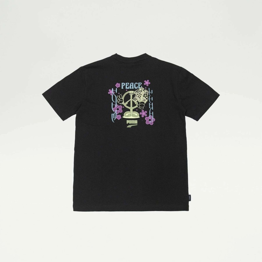 Men'S Tees * | Puma Downtown Graphic Tee Puma Black