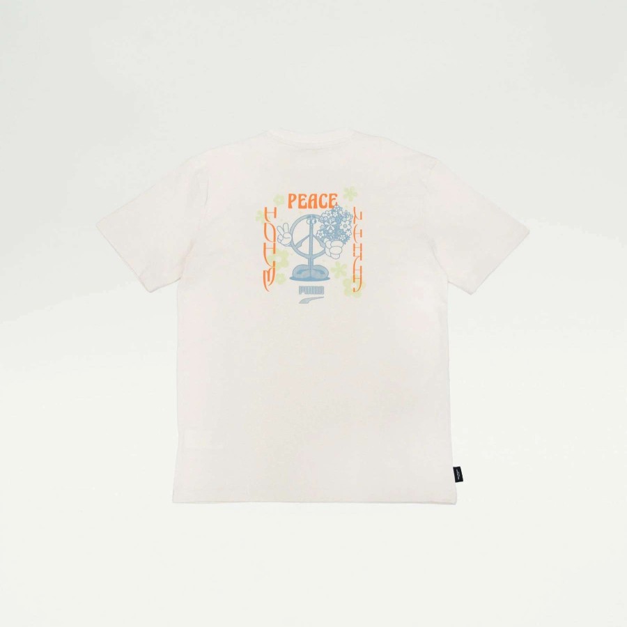 Men'S Tees * | Puma Downtown Graphic Tee Beige