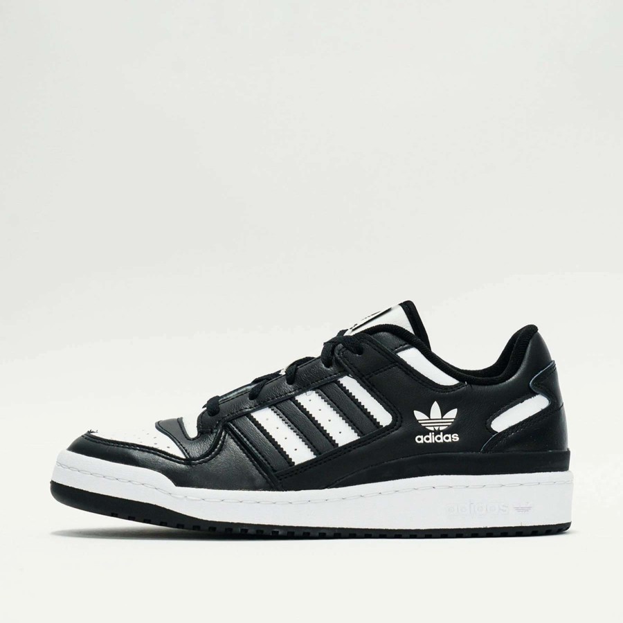 Men'S Sneakers * | Adidas Forum Low Core Black/Cloud White