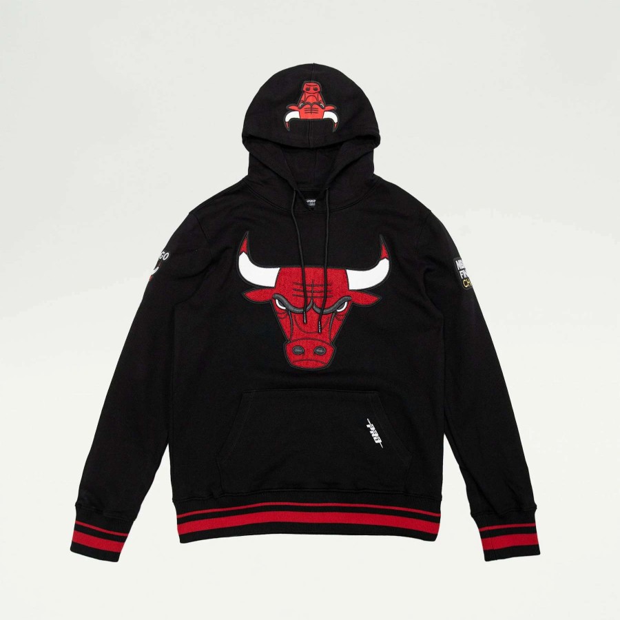 Men'S Hoodies * | Pro Standard Nba Chicago Bulls Pullover Hoodie Black