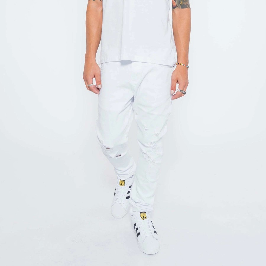 Men'S Jeans * | Crysp Denim Atlantic Denim Jeans White