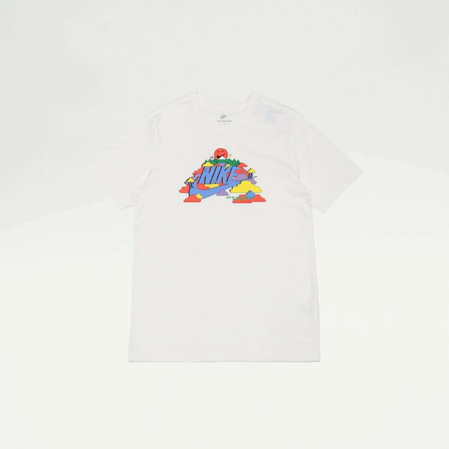 Men'S Tees * | Nike Sportswear Find A Rainbow Graphic Tee White