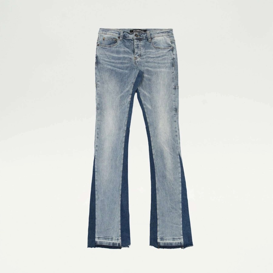 Men'S Jeans * | Valabasas Nebulla Stacked Denim Jeans Light Wash Blue