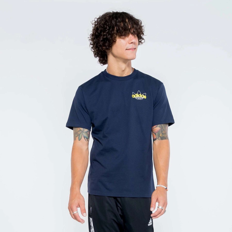 Men'S Tees * | Adidas Original Athletic Club Graphic Tee Legend Ink