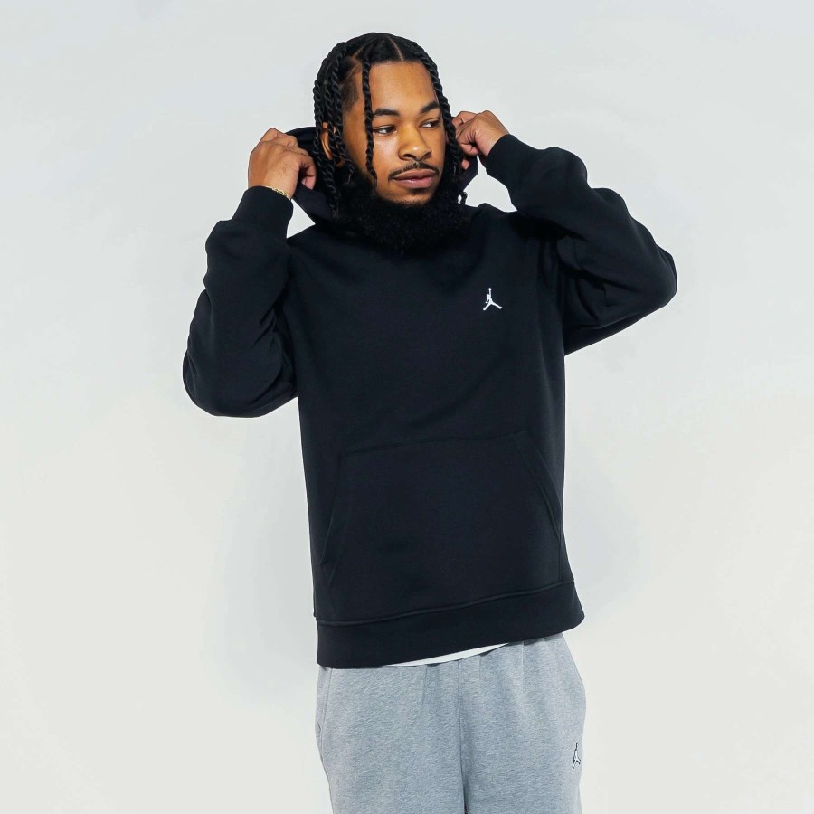 Men'S Hoodies * | Jordan Essential Fleece Pullover Hoodie Black