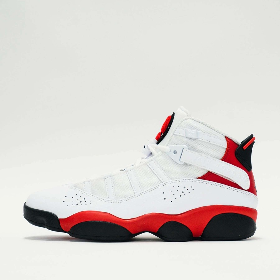 Men'S Sneakers * | Jordan 6 Rings White/Black-University Red