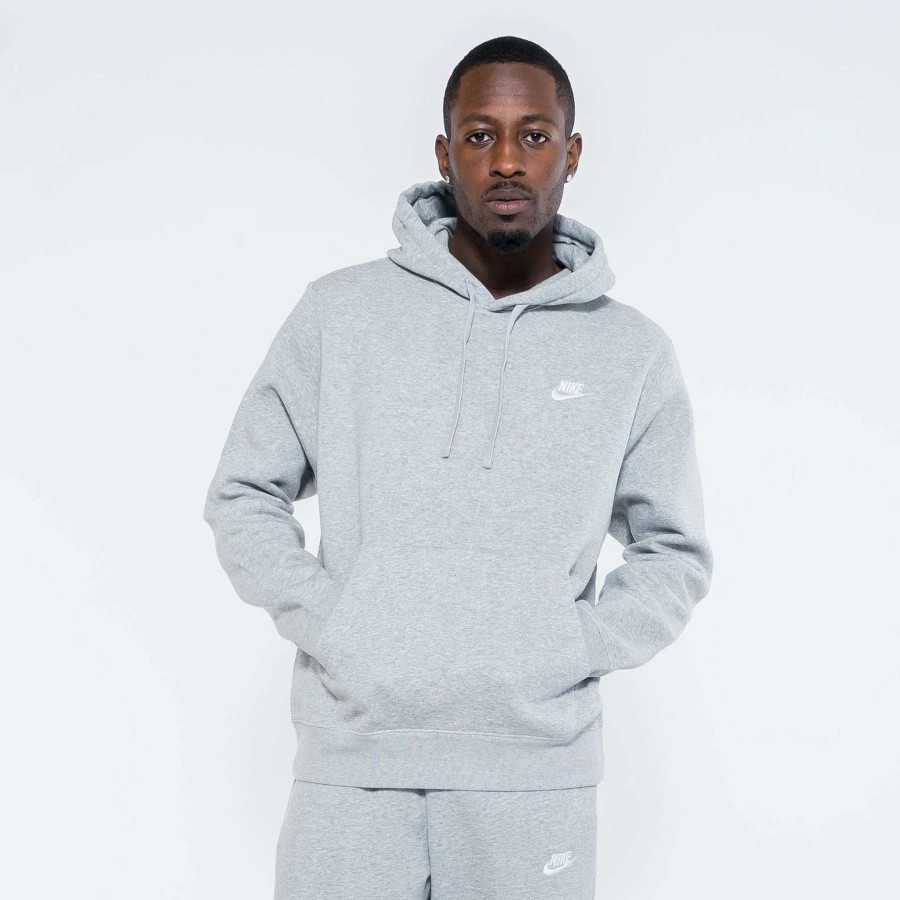 Men'S Hoodies * | Nike Sportswear Club Fleece Pullover Hoodie Grey