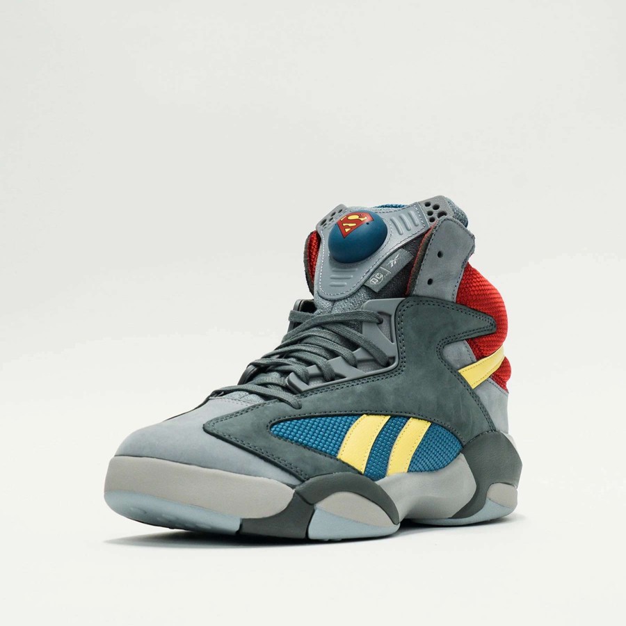 Men'S Sneakers * | Reebok Dc Shaq Attaq "Superman" Alloy/Brave Blue/Rich Magma