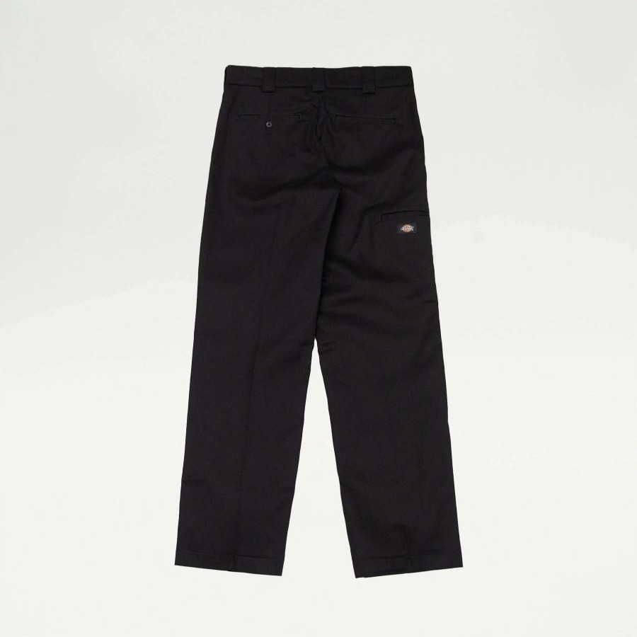 Men'S Bottoms * | Dickies Flat Front Double Knee Pants Black