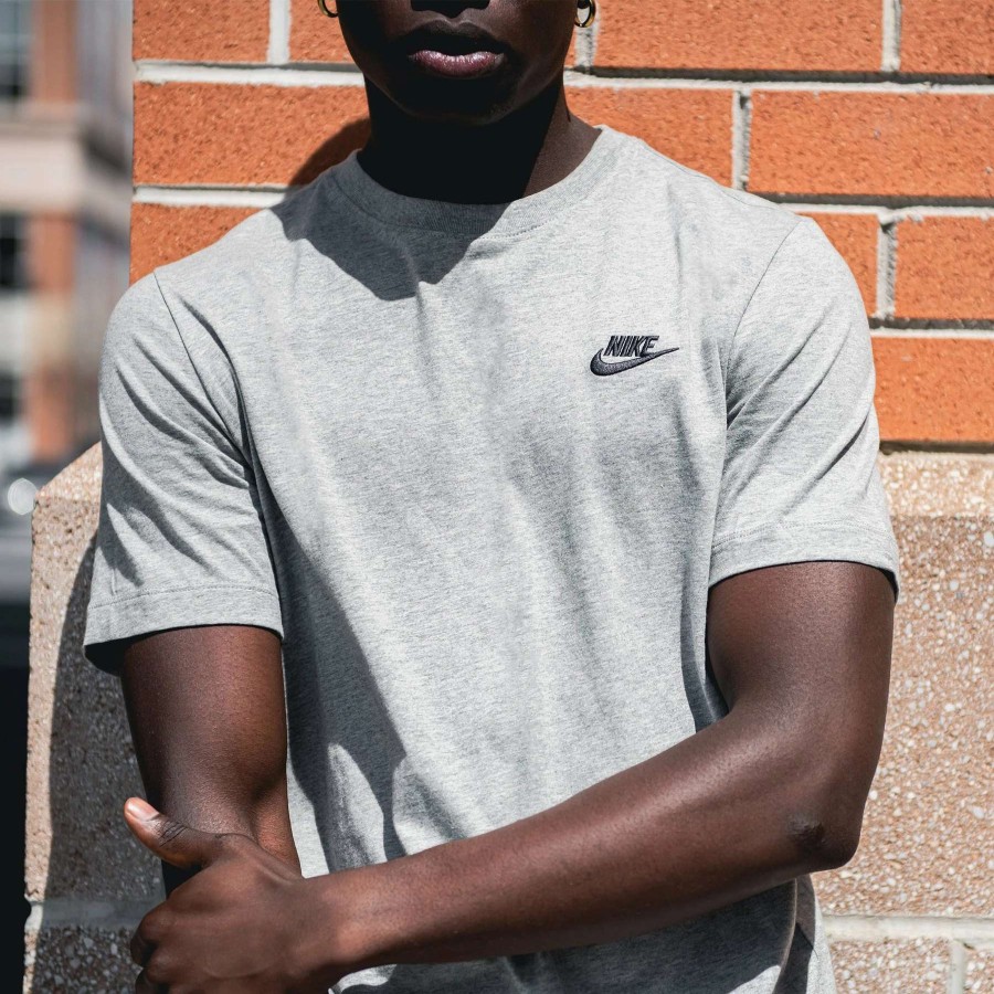 Men'S Tees * | Nike Sportswear Club Tee Dark Grey Heather