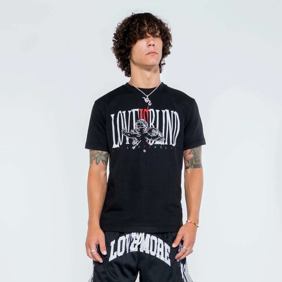 Men'S Tees * | Love More Love Is Blind Tee Black