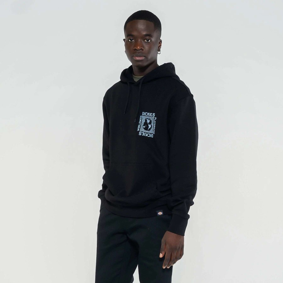 Men'S Hoodies * | Dickies Marbury Graphic Pullover Hoodie Black