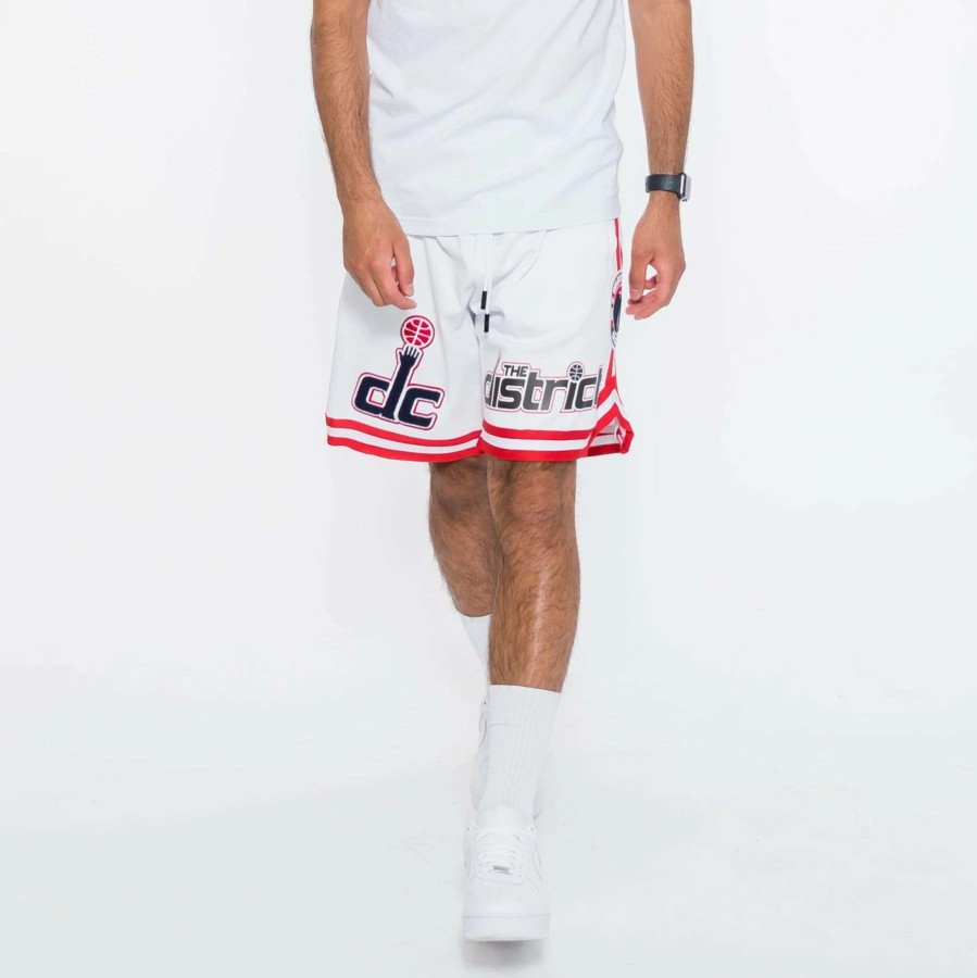 Men'S Shorts * | Pro Standard Nba Washington Wizards Shorts White