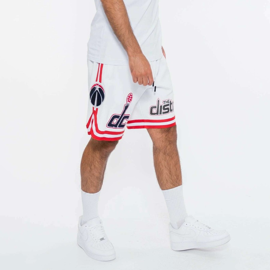 Men'S Shorts * | Pro Standard Nba Washington Wizards Shorts White