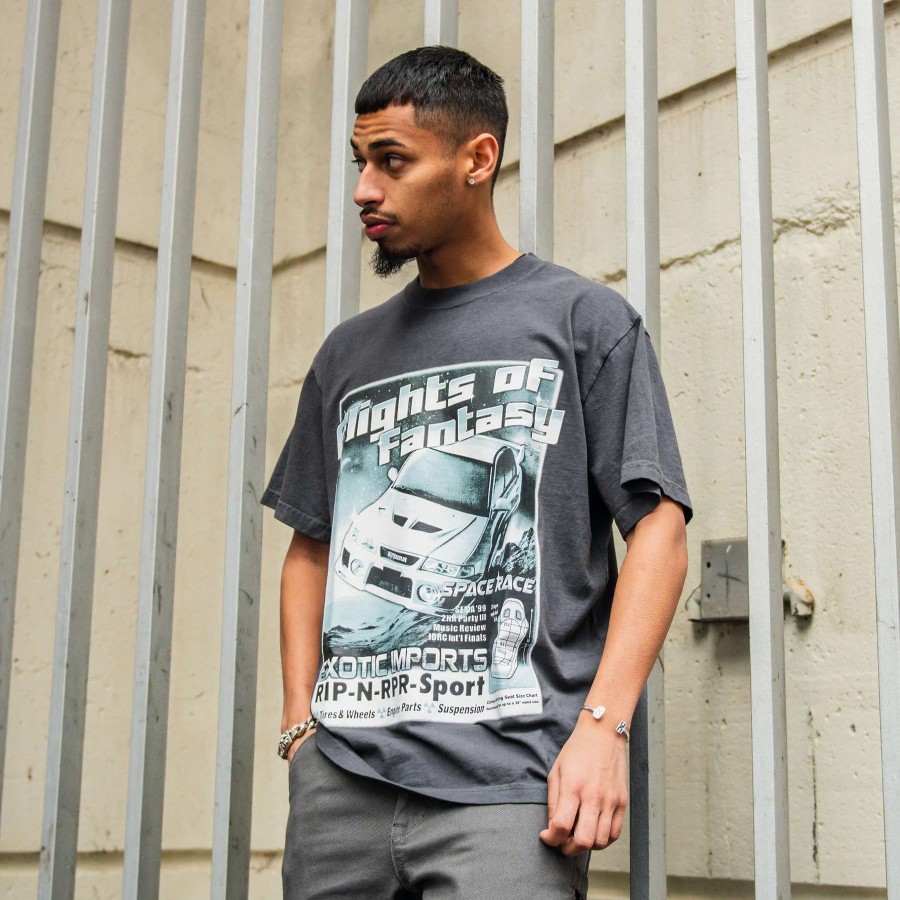 Men'S Tees * | Rip N Repair Flight Of Fantasy Tee Vintage Grey