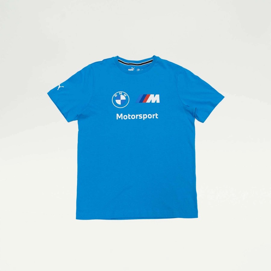 Men'S Tees * | Puma Bmw M Motorsport Essentials Logo Tee Ocean Dive