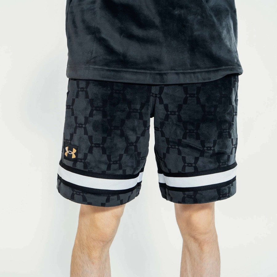 Men'S Shorts * | Under Armour Velour Logo Shorts Black