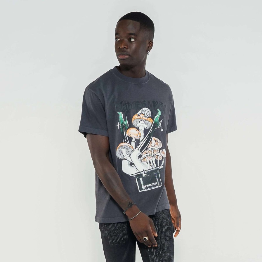 Men'S Tees * | Rip N Repair Natures Magic Graphic Tee Vintage Black