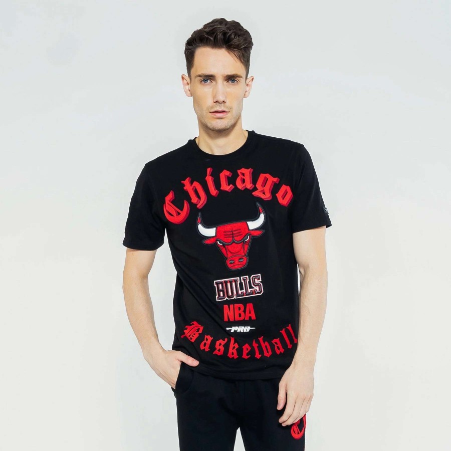 Men'S Tees * | Pro Standard Nfl Chicago Bulls Logo Team Tee Black