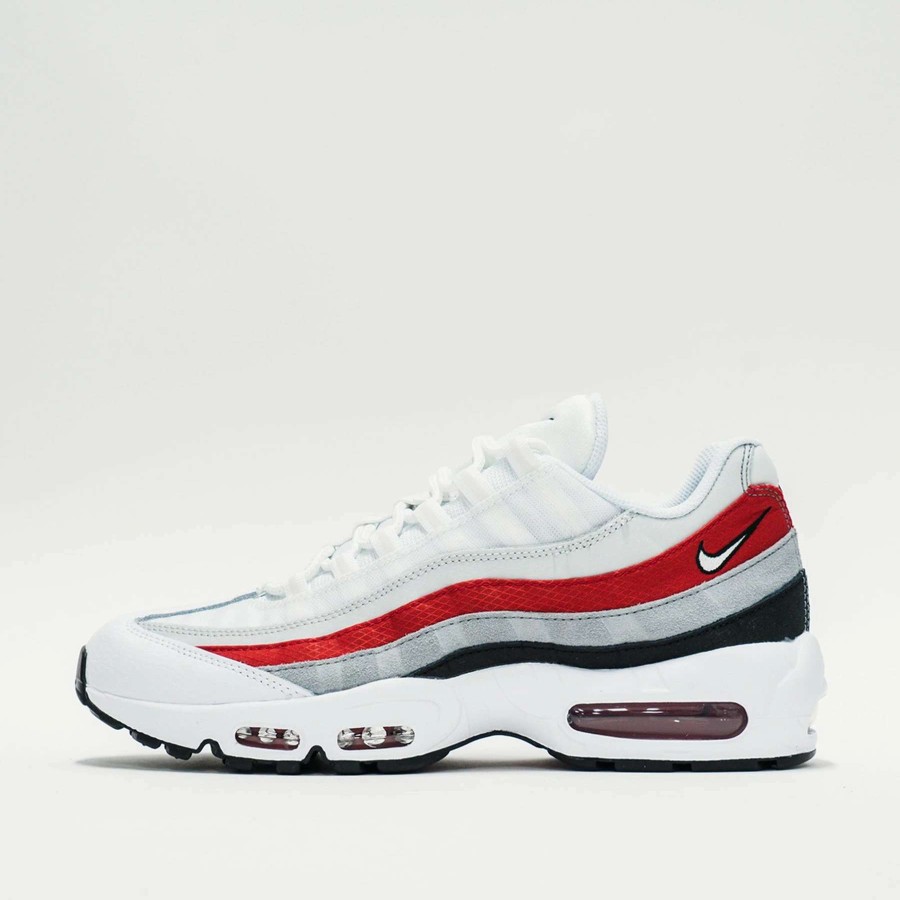 Men'S Sneakers * | Nike Air Max 95 White/Varsity Red/Particle Grey