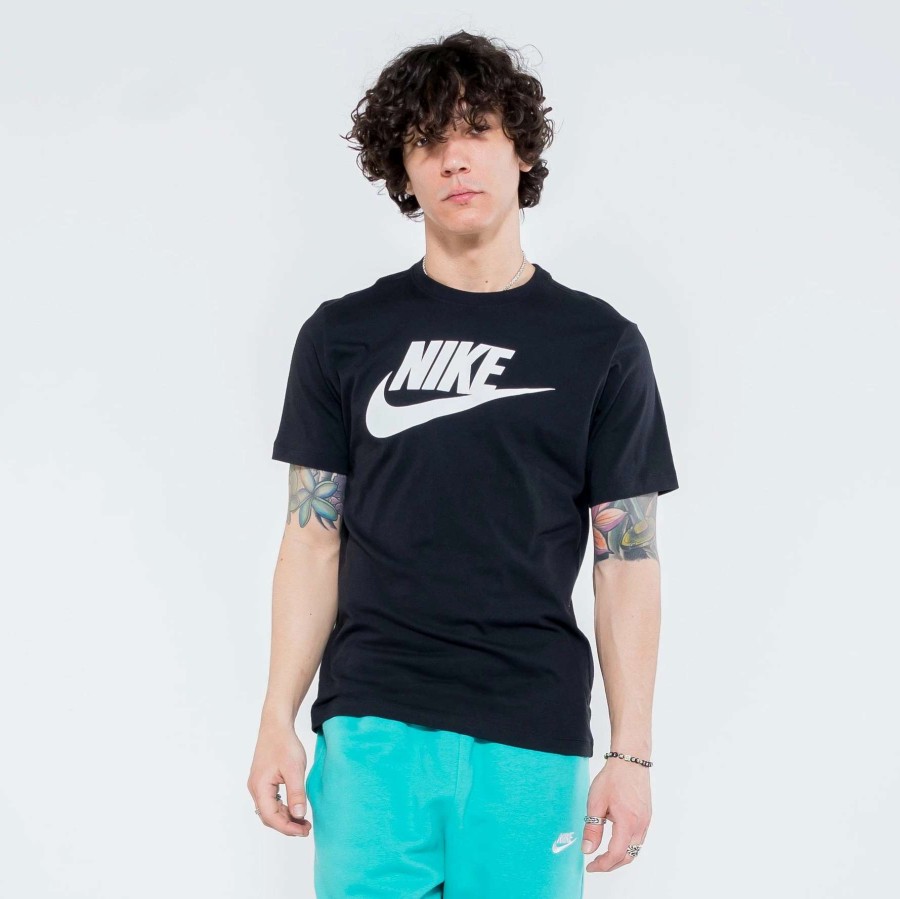 Men'S Tees * | Nike Sportswear Lock-Up Logo Tee Black