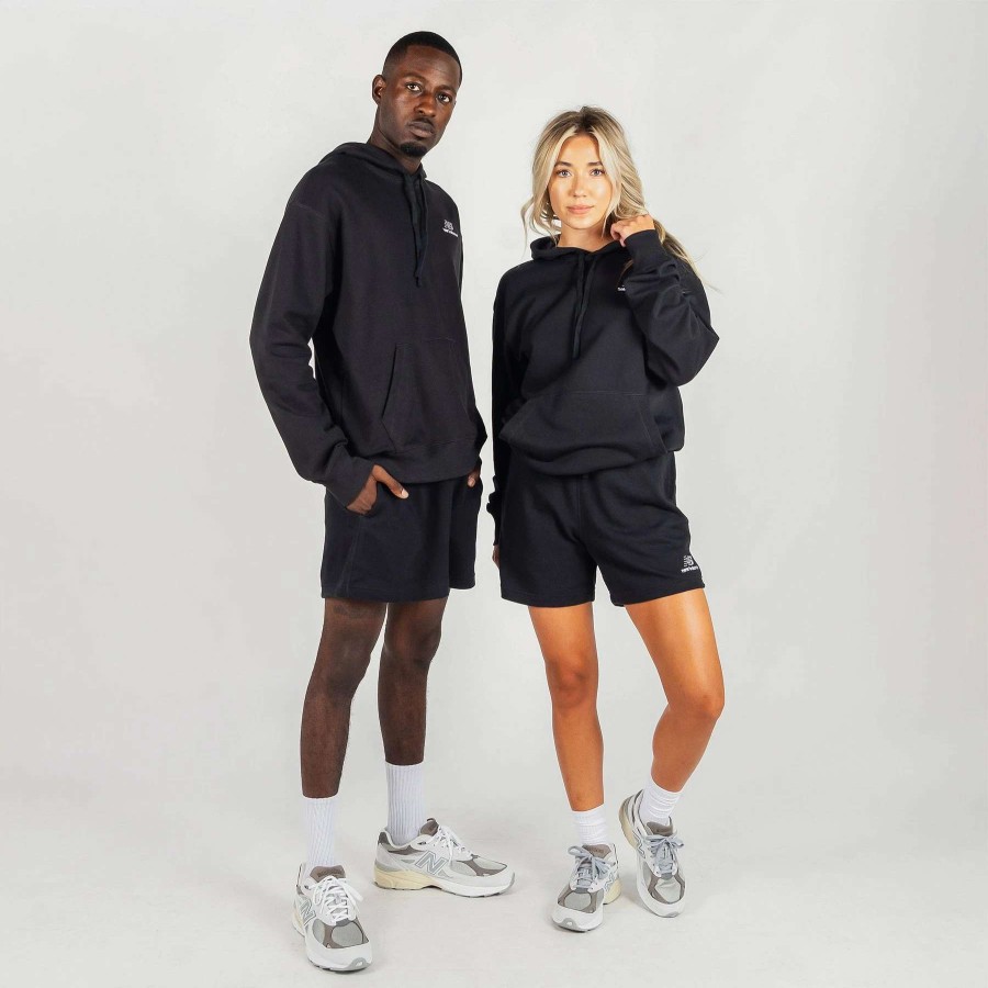 Men'S Hoodies * | New Balance Uni-Ssentials French Terry Hoodie Black