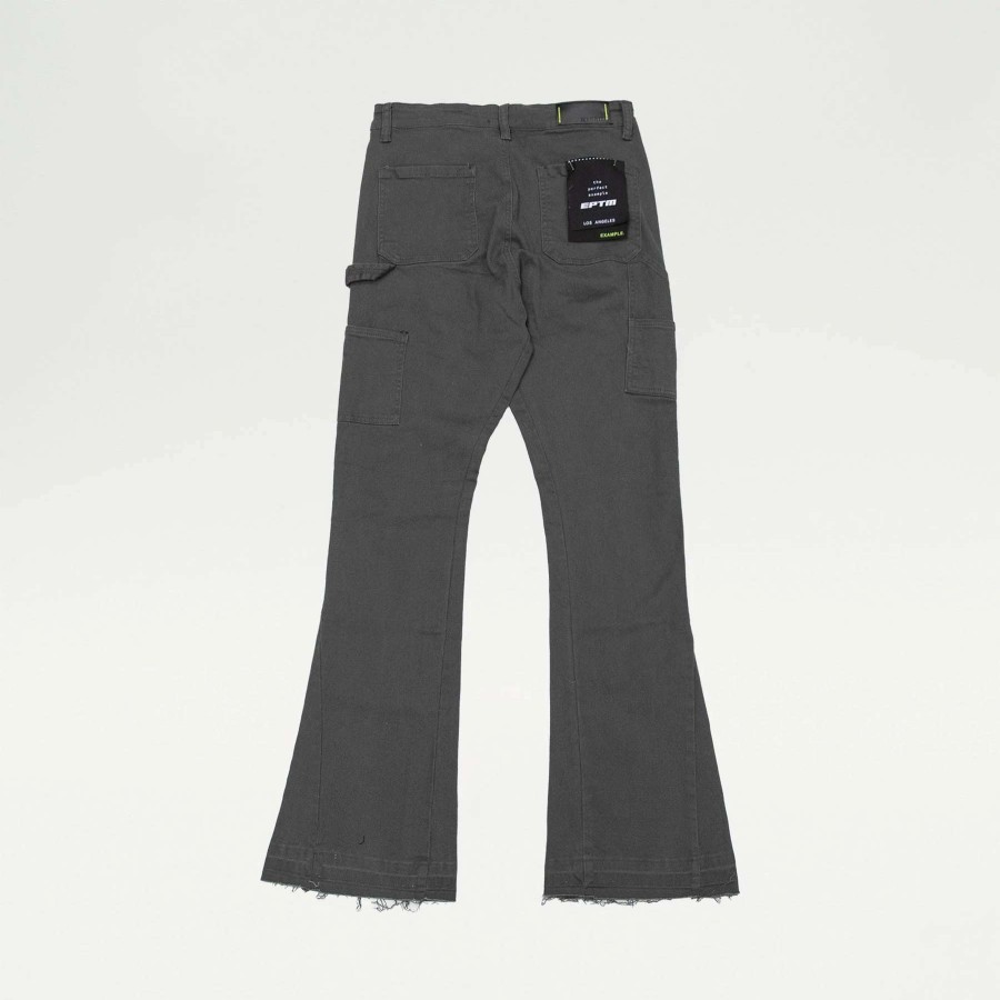 Men'S Jeans * | Eptm Grey Flare Denim Jeans Grey