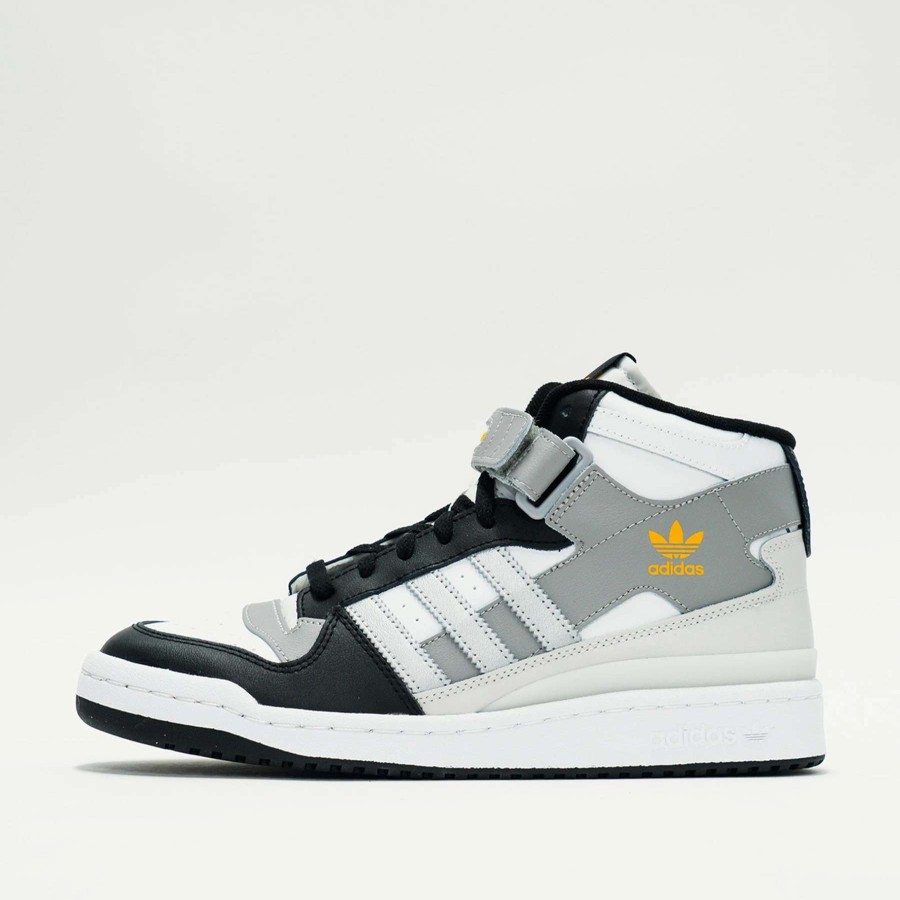 Men'S Sneakers * | Adidas Forum Mid Future White/Silver