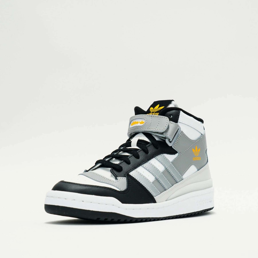 Men'S Sneakers * | Adidas Forum Mid Future White/Silver